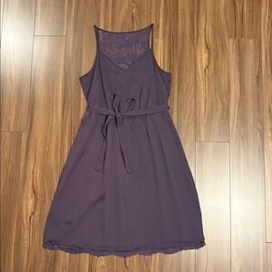 Banana Republic deep violet midi dress